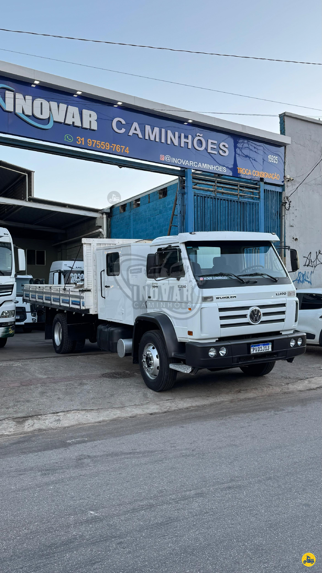 CAMINHAO VOLKSWAGEN VW 13190 Carroceria Cabine Suplementar Toco 4x2 Inovar Caminhões CONTAGEM MINAS GERAIS MG
